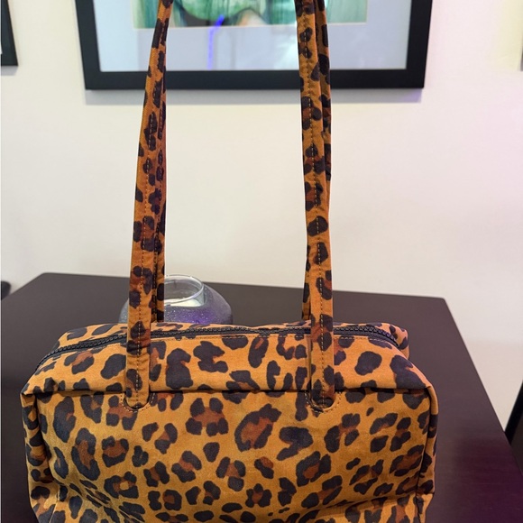 BAGGU Leopard Bowler Bag VIRAL NWT - Picture 5 of 11
